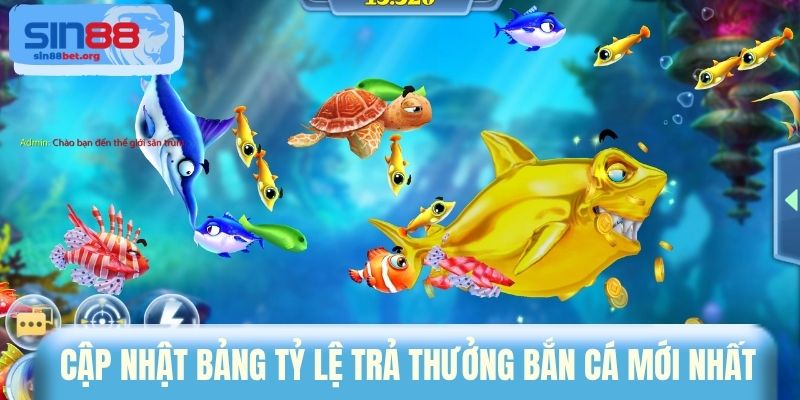 Cập nhật bảng tỷ lệ trả thưởng bắn cá mới nhất 