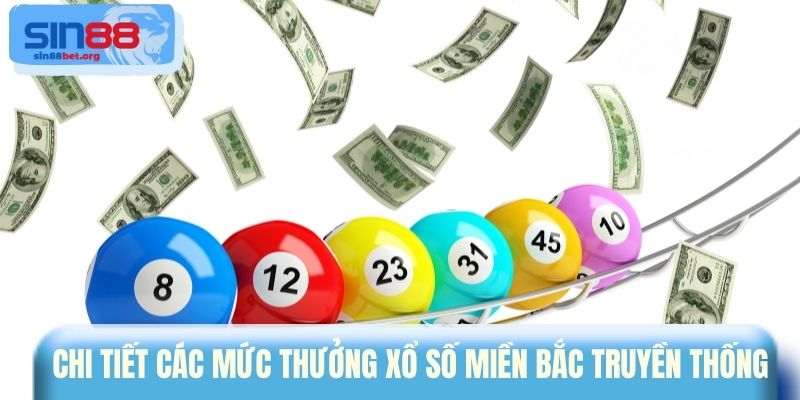 Chi tiết các mức thưởng xổ số miền Bắc truyền thống
